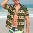 thumbnail image 5 of Lsque Vintage Mexican pattern Hawaiian Shirt for Men, Unisex Summer Beach Casual Short Sleeve Button Down Shirts-Small, 5 of 9