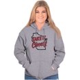 thumbnail image 4 of Wisconsin WI Cheese Lover Funny Cool Unisex Fleece Graphic Zip Up Hoodie Brisco Brands 2X, 4 of 5