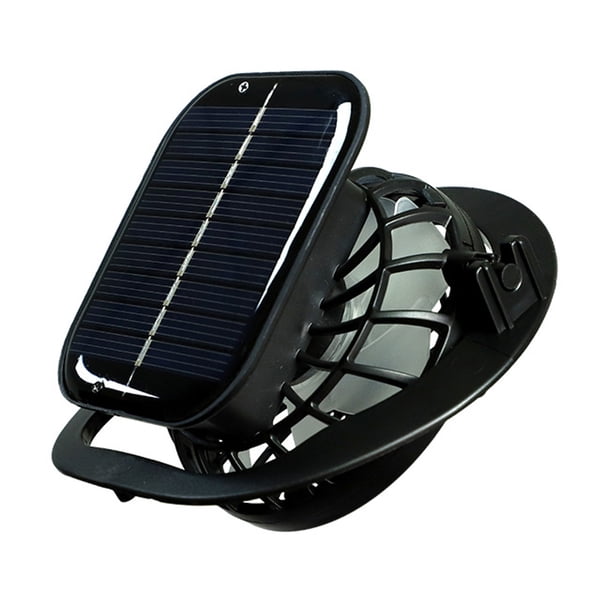 Ventilador de mano recargable con carga solar USB, ventilador eléctrico con batería de 1000 mAh para tapas solares, tipo de orificio