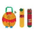 thumbnail image 1 of Nituyy Christmas Fuzzy Socks for Kid, Novelty Colorful Patterns Child Long Stockings with Bag, 1 of 6