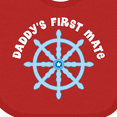 thumbnail image 4 of Inktastic Daddy's First Mate Sailing Nautical Boys Baby Bib, 4 of 4