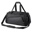 thumbnail image 1 of Bolsa de lona impermeable bolsa de fin de semana portátil con compartimento para zapatos moda para hombres, 1 of 7