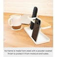 thumbnail image 4 of Yamazaki Home Desk Organizer, White, Steel, No Assembly, 4 of 5