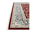 thumbnail image 2 of Unique Loom Narenj Collection Area Rug - Leeds (7' 10" x 10' Rectangle Burgundy/Beige), 2 of 6