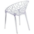 thumbnail image 6 of Flash Furniture Jonah 4 Pack Specter Series Transparent Stacking Side Chair, 6 of 14