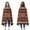 Boho Multicolor Geometric, variant on Wearable Blanket,Boho Red Knitted Ethnic Pattern Hooded Wearable Flannel Blanket for Adults & Teens,Winter Poncho Shawl Wrap Cape Cozy Anti-Pill,50"x60"