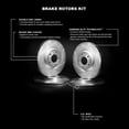 thumbnail image 3 of R1 Concepts Front Rear Brakes and Rotors Kit |Brake Disc| Brake Rotors|fits 2016-2019 Cadillac ATS, 3 of 5