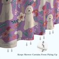 thumbnail image 6 of Goldendoodle Dog and Flower Floral Shower Curtain 72"x84" ,Bathroom Decorative Shower Curtains Set with 12 Hooks,Modern Waterproof Washable Shower Curtain, 6 of 6