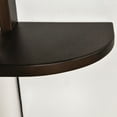 thumbnail image 5 of CONSDAN 4-Tier Corner Shelf, Solid Hickory Wood Corner Shelves Wall Mounted, Floating Corner Shelves for Wall, Wall Corner Shelf for Bedroom, Living Room, Bathroom, Kitchen, Dark Walnut, 5 of 6