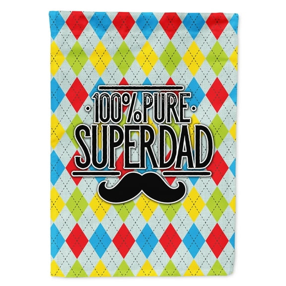 Carolines Treasures BB5440GF 100% Pure Dad Argyle Flag Garden Size  Small multicolor