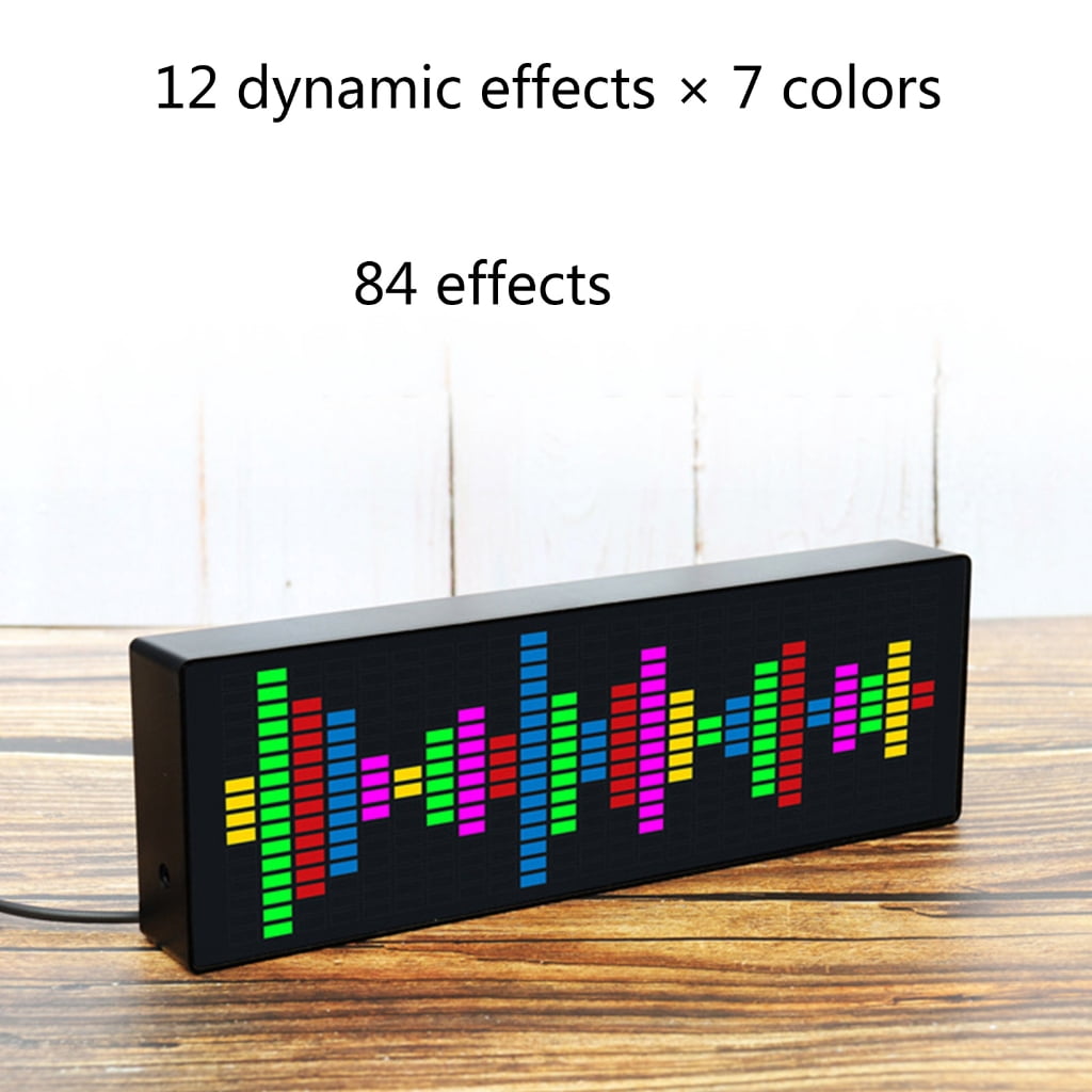Necvior Full Color RGB Music Spectrum Display Screen KTV Stage LED Rhythm Light 84 VU Meter