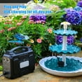 thumbnail image 4 of AISITIN 3 Tiered Bird Bath Fountain Detachable with USB Water Pump, Garden Decoration, 4 of 10