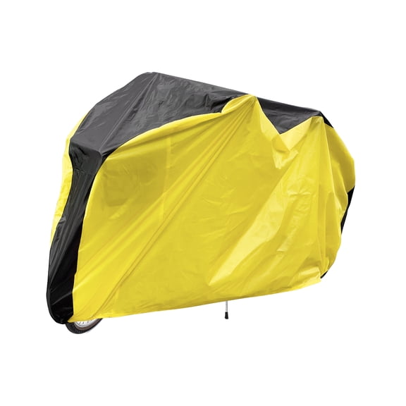 Uxcell Bike Cover Waterproof Outdoor 75" Polyester Anti Dust Rain Wind Snow Bicycle Covers with Lock Holes, Black Yellow