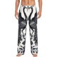 thumbnail image 1 of Fotbe Artistic Black White Peacocks Pantalones de Pijama para Hombre, Pantalones de Dormir, Pantalones de Casa con Cintura Ajustable y Bolsillos-X-Large, 1 of 6