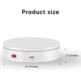 thumbnail image 2 of ComXim 110V Rotating Display Stand,Motorized Turntable Display Stand for Product Displays and Photography Such As Jewelry, Electronics, Cosmetics, and 3D Scanning (15.74‘’ white), 2 of 6