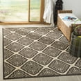 thumbnail image 2 of SAFAVIEH Linden Franco Geometric Indoor/Outdoor Area Rug, Creme/Brown, 6'7" x 6'7" Square, 2 of 8
