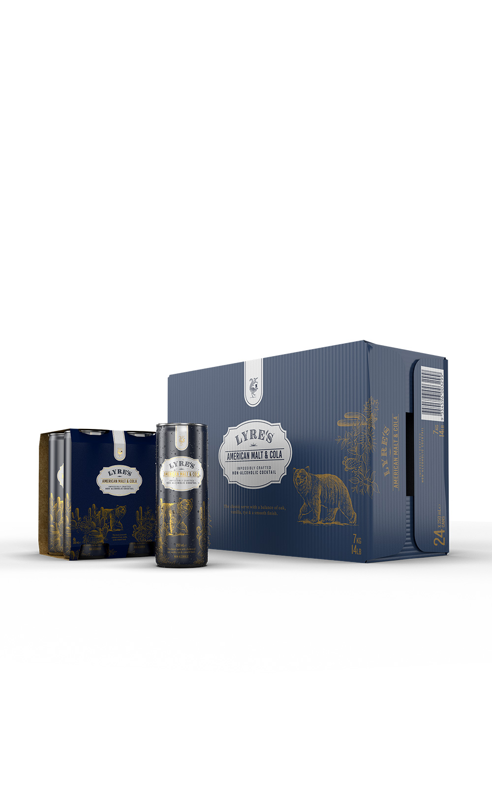 Lyre's Non-Alcoholic Malt & Cola RTD - 4 Pack Cans