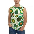 thumbnail image 1 of KLL Green Avocado Print Workout Tank Tops Gym Sleeveless Fitness Muscle Tee-Large, 1 of 7