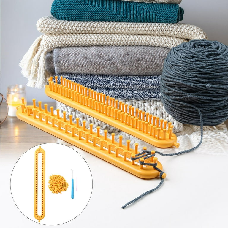 Knitting Loom Set DIY Machine Adjustable Peg Crochet Loom Handmade Craft  Weaving Style A