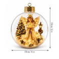 thumbnail image 4 of Glowing Christmas Story Ornaments, Light-Up Mini Holiday Scene, 10cm Hanging Xmas Tree Decor Ball with Warm White LED Lights, Festive Keepsake Gift for Christmas Tree E, 4 of 9