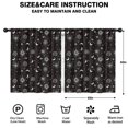 thumbnail image 2 of Blackout Kids Curtains,Black Gothic Sun Moon Eye Pattern Childrens Insulated Curtains Set Of 2,Bedroom Essentials,Toddler Room Decor 52x63in(132x160cm), 2 of 5