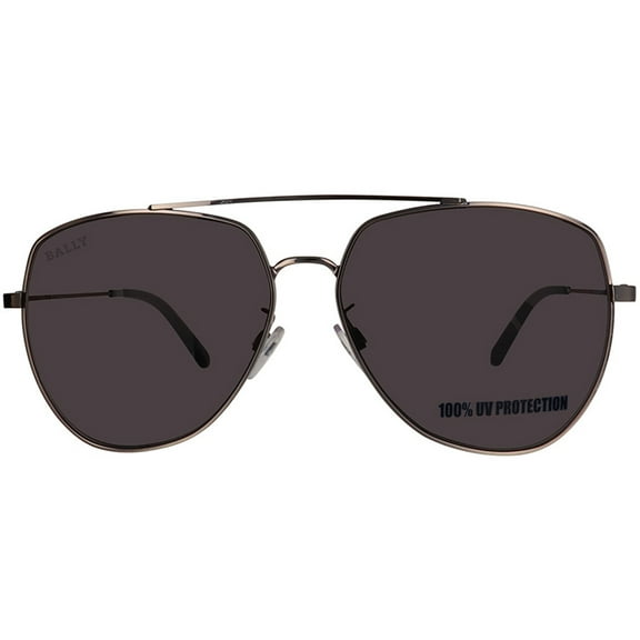 Bally BY0100/H-14A Unisex Metal Sunglasses Gray Lens