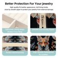 thumbnail image 3 of Fox Square Travel Jewelry Box Earring Necklace Bracelet Holder Organizer Stand Display Case Decorative Storage Box, 3 of 6