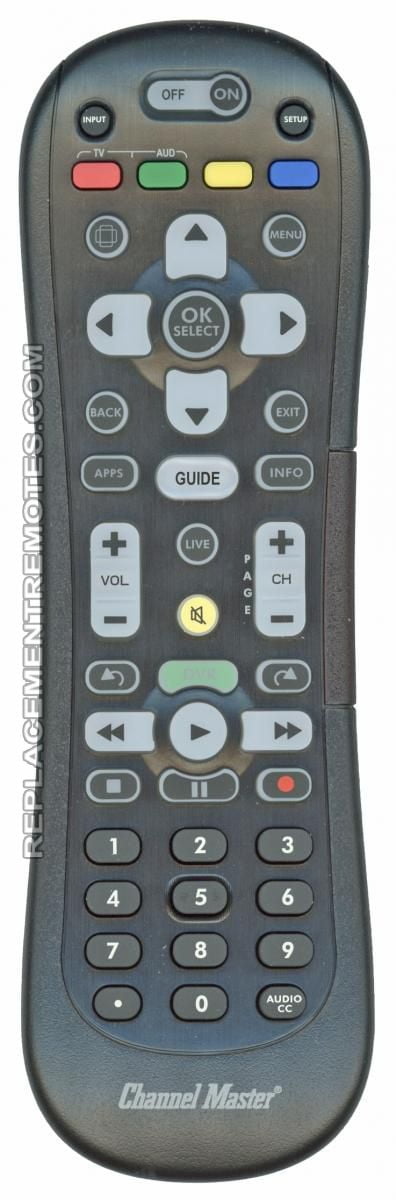 CHANNEL MASTER CM7500XRC2 (p/n: 207350) DVR System Remote Control (new