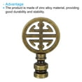 thumbnail image 4 of Uxcell Lamp Finial Cap for Lamp Harp Lampshade Top Cap Nut Solid Metal Screw Cap Knob Lamp Shade Decoration Bronze, 4 of 6