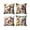 A, variant on AZXY Easter Throw Pillow Covers 18x18 Set of 4, Bunny & Egg Decorative Pillowcases, Soft Flock Fabric Pillow Covers for Couch Sofa Living Room Bedroom Spring Easter Home Decor