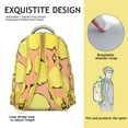 thumbnail image 5 of Lightweight School Backpack with Retro Lemon Design Cute and Stylish Bag Featuring Yellow Fruit and Modern Floral Print, 5 of 6
