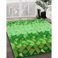 thumbnail image 3 of Ahgly Company Machine Washable Indoor Rectangle Transitional Emerald Green Area Rugs, 2' x 3', 3 of 7