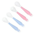 thumbnail image 3 of Upgraded Baby Utensils Cartoon Dog Spoon Fork Set Toddler Babies Children Feeding Training Spoon Easy Grip Heat-Resistant Bendable Soft Perfect Self Feeding Learning Spoons, 3 of 7