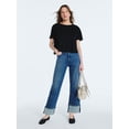 thumbnail image 2 of Scoop Women's and Women's Plus Benton Cuffed Ankle Jeans, 25", 27", and 29" Inseams, Sizes 0-26W, 2 of 5