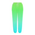 thumbnail image 4 of WERYOUNG Girls Boys Sports Pants Spring Summer Gradient Color Stretch Elastic Waist Drawstring Jogger Pants Baby Stylish Sweat Pants,Light Green,4-5 Years, 4 of 6
