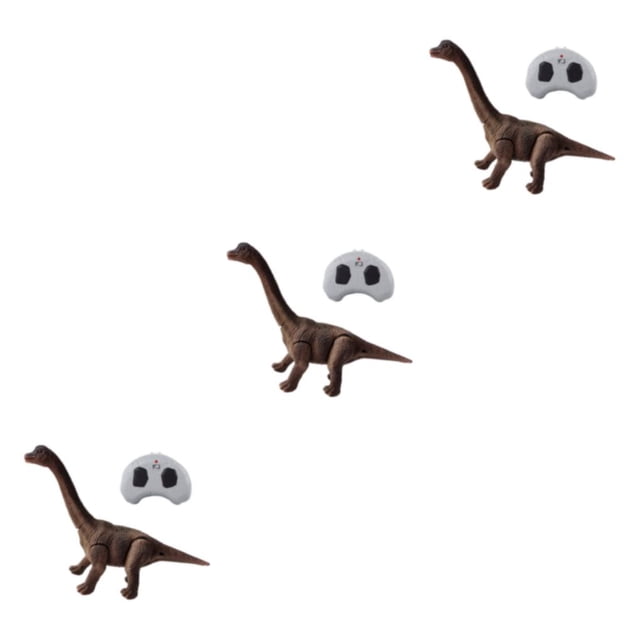 Transemion Passionnant et Réaliste Enfants RC Dinosaure avec des Sons Rugissants Éducatifs et 360 Rotation Cascade Brachiosaurus 3Set