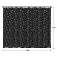 thumbnail image 5 of Black White Halloween Symbol Pattern Shower Curtain 84"x72" ,Bathroom Decorative Shower Curtains Set with 12 Hooks,Modern Waterproof Washable Shower Curtain, 5 of 6