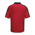 thumbnail image 2 of Red Kap Short Sleeve Performance Knit Two Tone Polo in Red/ Charcoal 4XL | SK54, 2 of 2