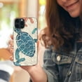 thumbnail image 5 of ONETECH Blingy's for iPhone 14 Case, Fun Turtle Pattern Cool Ocean Fish Beach Design Transparent Soft  Protective Clear Case Compatible for iPhone 14 6.1 inch (Green Turtles), 5 of 5