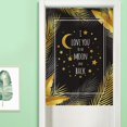 thumbnail image 3 of Cortina Noren de media puerta con estampado de luna de inspiración japonesa para dormitorio y cocina, 85 x 120 cm, acento decorativo, 3 of 8