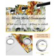 thumbnail image 6 of Sunflowers Blackout Curtains 45 Inches Long for Bedroom,Eucalyptus Leaves Spring Floral Summer Botancial Thermal Insulated Room Darkening Black Out Curtain Panels Grommet Drapes for Living Room, 6 of 8