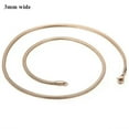 thumbnail image 4 of 3/4/5/6/8mm New Fashion 316L Stainless Steel Flat Snake Chain Necklace Women Men, 4 of 6