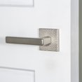 thumbnail image 3 of Viaggio Qadmhmlus_Dd Quadrato Hammered Solid Brass Non-Turning Two-Sided Dummy Door Lever, 3 of 7