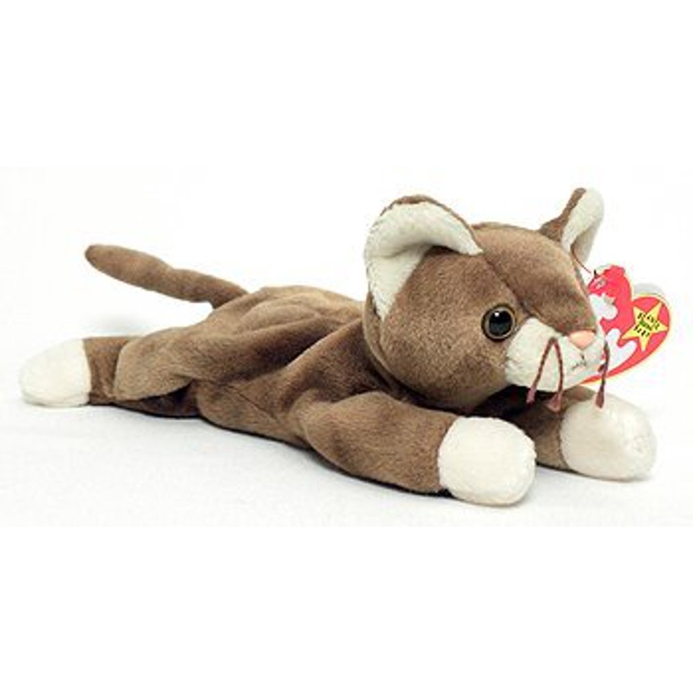 Smartbuy Ty Beanie Babies Pounce The Cat Stuffed Animal Plush Toy 6 12