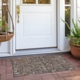 thumbnail image 6 of Addison Rugs Chantille Indoor/Outdoor Transitional Floral Brown Washable Rectangle Rug, 1'8" x 2'6", 6 of 6