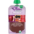 thumbnail image 2 of (4 pack) Plum Organics® Tots Mighty Morning 4 Food Group Blend Apple, Blackberry, Purple Carrot, Greek Yogurt + Oat 4oz Pouch, 2 of 12
