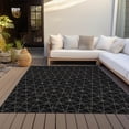 thumbnail image 6 of Addison Rugs Chantille Indoor/Outdoor Transitional Geometric Black Washable Rectangle Rug, 10' x 14', 6 of 6