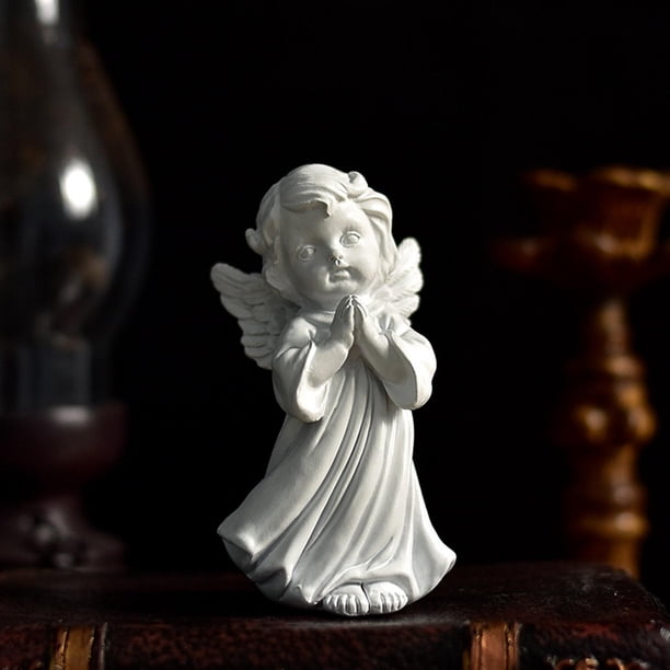 Adornos de escritorio conmemorativos de la estatua de la estatuilla de de hadas de , frágil durable a la izquierda BLESIY Estatua del titular de la vela