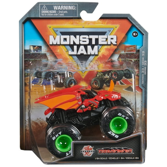 Monster Jam Bakugan Dragonoid - 1:64 Scale Monster Trucks, Girl and Boy Toys