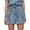 Light Blue, variant on Letdown Women's Pleated Jean Skirt Casual Soft A-Line Ruffle Y2K Mini Elastic Waist Denim Skirt, A-Line Skater Skirt Streetwear